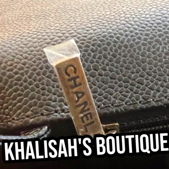 New!! VERY RARE! CHANEL BOY JUMBO Large Flap Messenger Shoulder Bag Black CAVIAR - Picture 12 of 17